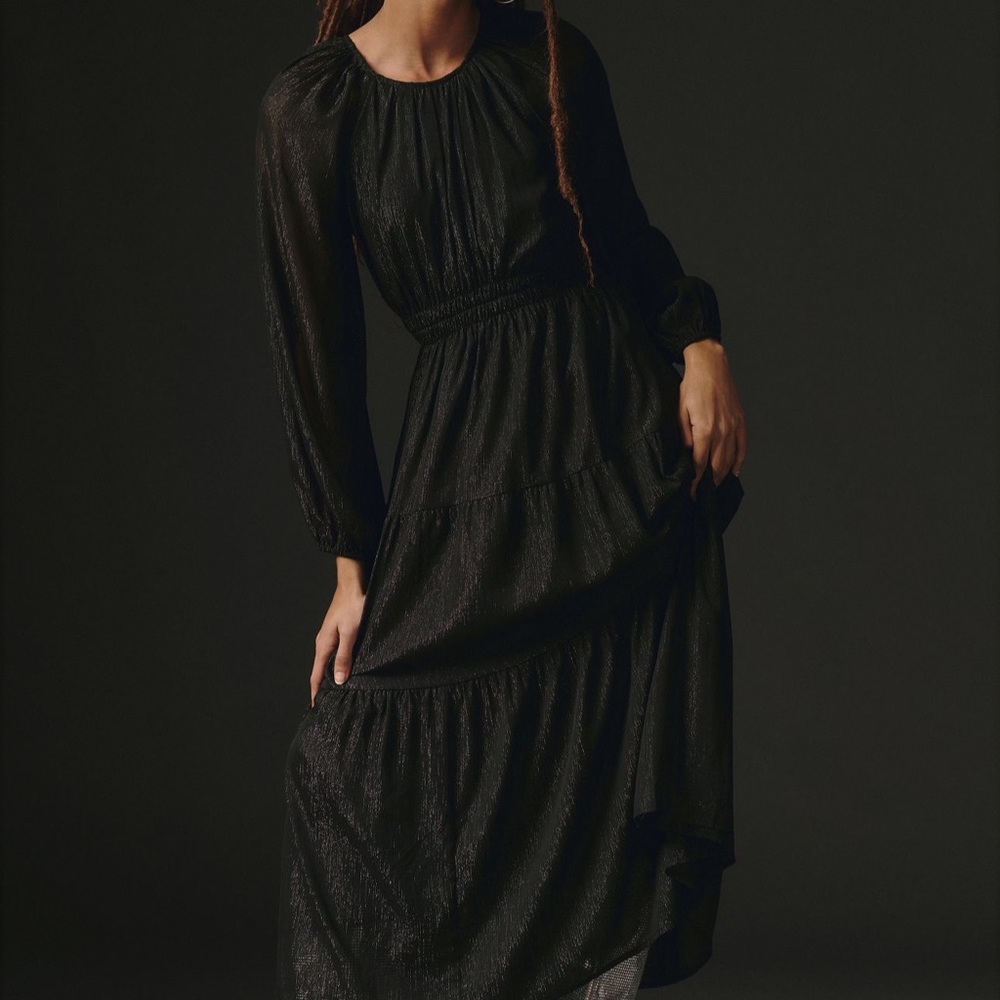 Anthropologie Moon River crewneck midi dress 👗 - Picture 4 of 6